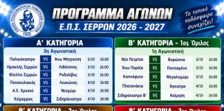 ⚽ ΕΠΣ Σερρών: Σέντρα στη Β’ Κατηγορία – Η 3η αγωνιστική της Α’ Κατηγορίας